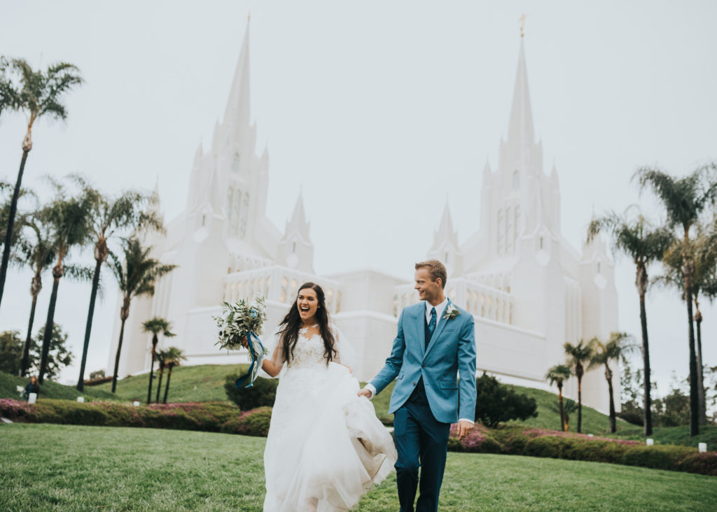 Olivia & Hyrums San Diego LDS Temple Wedding. Adventurous California Photographer Katelyn Bell Photo.